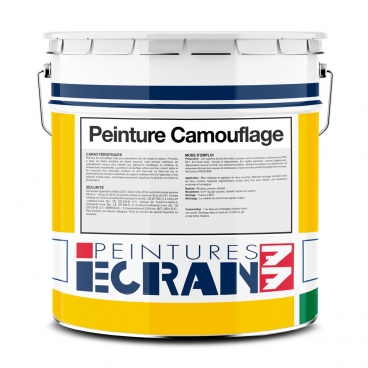 Peinture camouflage professionnelle, vert, finition mate pour palombière, cabane, abri de jardin, abri de chasse ECRAN77