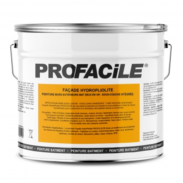 Peinture façade mat HydroPliolite PROFACILE, impression, finition, durable jusqu'a 10 ans